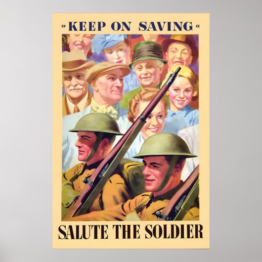 Affiche de propagande de la Seconde Guerre mondial (Devant)