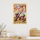 Affiche de propagande de la Seconde Guerre mondial (Cuisine)