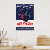 Affiche de propagande de la Seconde Guerre mondial (Cuisine)