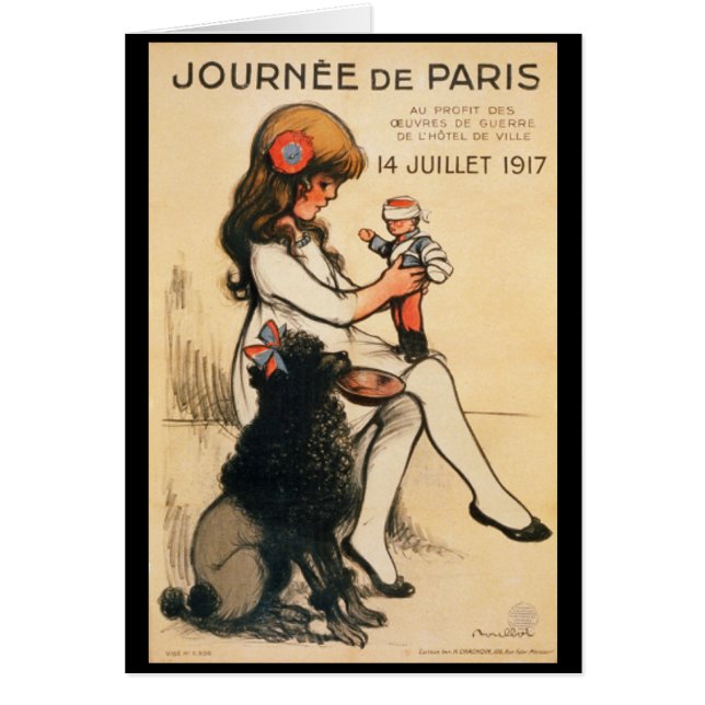 Affiche de propagande de l'enfant 1917 et du (Devant)