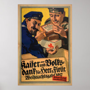 Affiche de propagande de Noël de la Première Guerr