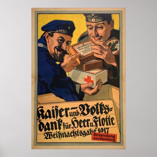 Affiche de propagande de Noël de la Première Guerr (Devant)