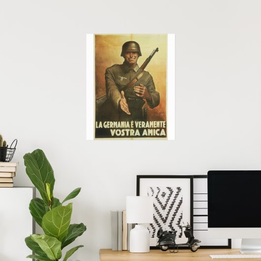 Affiche de propagande en Allemagne (Bureau à domicile)