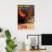 Affiche de propagande française de la Seconde Guer (Bureau à domicile)