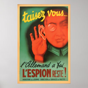 Affiche de propagande française de la Seconde Guer