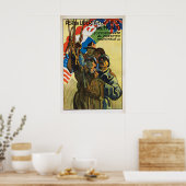 Affiche de propagande italienne de la Seconde Guer (Cuisine)