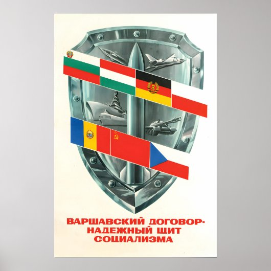 Affiche de propagande Le pacte de Varsovie est un (Devant)