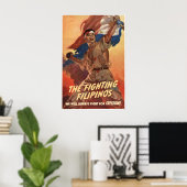 Affiche de propagande Les Philippins combattants (Bureau à domicile)