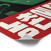 Affiche de propagande nord-coréenne Terminons les (Coin)