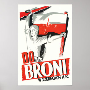 Affiche de propagande polonaise de la Seconde Guer