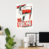Affiche de propagande polonaise de la Seconde Guer (Bureau à domicile)