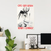 Affiche de propagande polonaise de la Seconde Guer (Bureau à domicile)