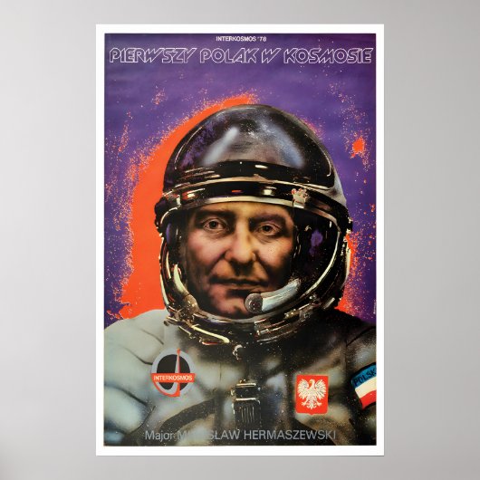 Affiche de propagande polonaise - Station spatiale (Devant)