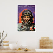 Affiche de propagande polonaise - Station spatiale (Cuisine)