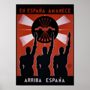 Affiche de propagande pour la guerre civile en Esp