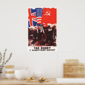 Affiche de propagande soviétique Cela arrivera à (Cuisine)