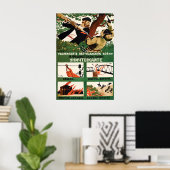 Affiche de propagande soviétique de la Seconde Gue (Bureau à domicile)