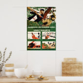 Affiche de propagande soviétique de la Seconde Gue (Cuisine)