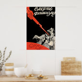 Affiche de propagande soviétique de la Seconde Gue (Cuisine)