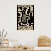 Affiche de propagande soviétique Femmes ! Devenez (Cuisine)