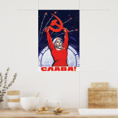 Affiche de propagande soviétique - GLOIRE !- Art m (Cuisine)