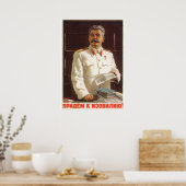 Affiche de propagande soviétique Joseph Staline (Cuisine)