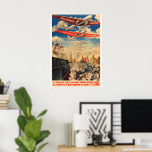 Affiche de propagande soviétique Joseph Staline (Bureau à domicile)