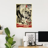 Affiche de propagande soviétique Joyuses fêtes (Bureau à domicile)