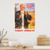 Affiche de propagande soviétique Kolkhoz 1955 (Cuisine)