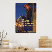 Affiche de propagande soviétique Kolkhoz 1956 (Cuisine)