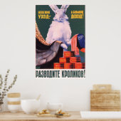 Affiche de propagande soviétique Kolkhoz 1957 (Cuisine)