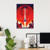 Affiche de propagande soviétique La puissance de l (Bureau à domicile)