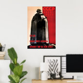 Affiche de propagande soviétique Le Bastion de la (Bureau à domicile)