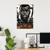Affiche de propagande soviétique Liberté au peuple (Bureau à domicile)