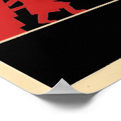 Affiche de propagande soviétique Mémorial Lénine - (Coin)