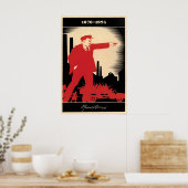 Affiche de propagande soviétique Mémorial Lénine - (Cuisine)