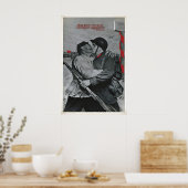 Affiche de propagande soviétique Nos forces sont l (Cuisine)