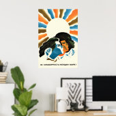 Affiche de propagande soviétique pour la solidarit (Bureau à domicile)