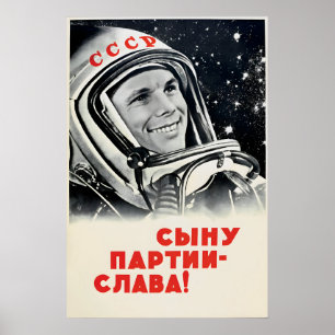 Affiche de propagande soviétique -Vive le fils du