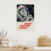 Affiche de propagande soviétique -Vive le fils du (Cuisine)