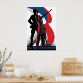 Affiche de propagande tchécoslovaque de la Seconde (Cuisine)
