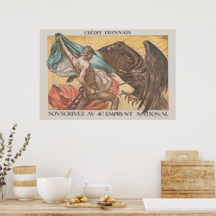 Affiche de propagande vintage de l'obligation de g