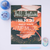 Affiche de prospectus du festival d'automne (Simple)