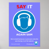 Affiche de protection auditive (Devant)