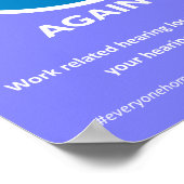 Affiche de protection auditive (Coin)