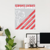 Affiche de protestation Grand Danois (Bureau à domicile)
