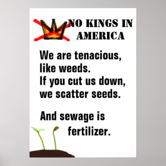 Affiche de protestation No Kings - Nous sommes com