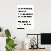 Affiche de protestation - Nous sommes comme les ma (Bureau à domicile)