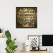 Affiche de proverbe chinois (Bureau à domicile)