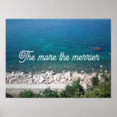 Affiche de proverbe Plus on est de fous plus on ri (Devant)